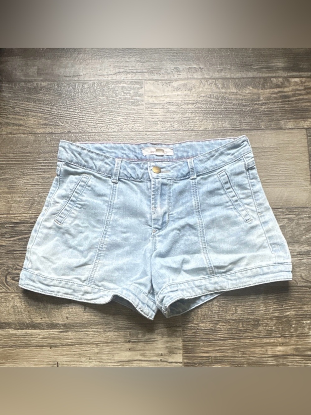 2.1 Denim Light Wash High-Rise Jean Shorts